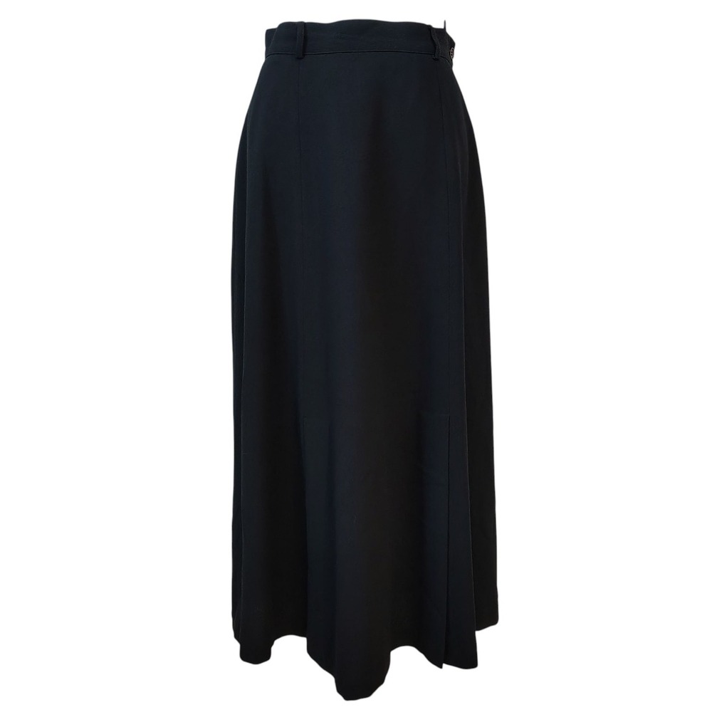 Liz Claiborne Collection Maxi Skirt Women's Size 8 Black Long Lined Classic